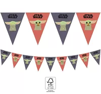 Vlaječková girlanda - Star Wars Mandalorian - Baby yoda Grogu