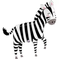 Fóliový balónek Smějící se zebra 127 cm