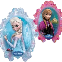 Fóliový balónek Frozen Zrcadlo Elsa a Anna 63 x 78 cm