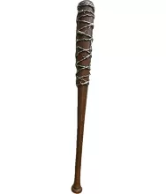 Dekorační baseballová pálka s ostnatým drátem 80cm