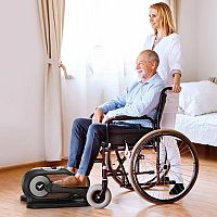 MERACH E32B1 Mini elektrický eliptický trenažér, mini stepper, 12 programů