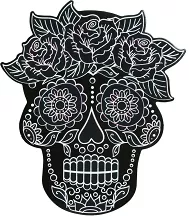 Sada škrábacích obrázků Dia de los Muertos 6 ks