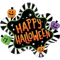 Fóliový balónek dýně Happy Halloween 79 cm