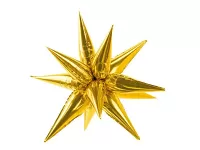 Foliový balonek 3D Hvězda - zlatá 95 cm