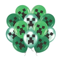 Latexové balonky Minecraft - Creeper - 12 ks 30 cm