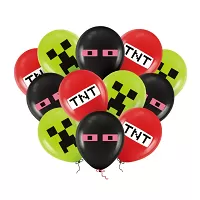 Latexové balonky TNT Minecraft - 12 ks