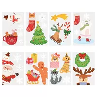 Vánoční samolepky na okno Kreslené Vánoce