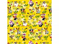 Balící papír Krteček žlutý