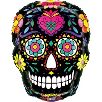 Foliový balonek Day of the Dead lebka 66 cm