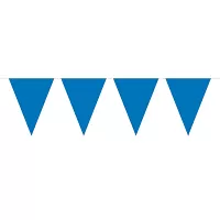 Vlaječková girlanda plastová malá - tmavě modrá 3m