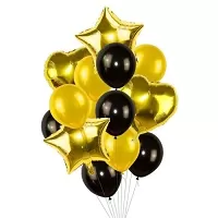 Balonkový buket Zlato Černý - 14 ks
