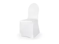 Potah na židli elastický bílý