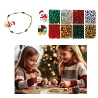 Sada korálku na výrobu vánočních náramků 1 100 ks