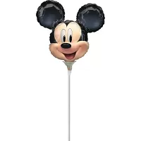 Fóliový balónek MINI hlava Mickey Mouse 23 cm
