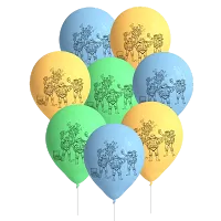 Latexové balonky Želvy Ninja 8 ks