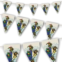 Vlaječková girlanda Želvy Ninja 3m