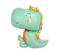 Foliový balonek dinosaurus s korunkou 64 cm