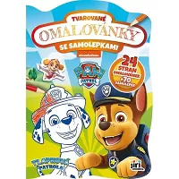 Tvarované omalovánky se samolepkami Tlapková patrola