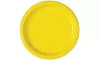 EKO Talířky papírové - žluté 18cm 20ks