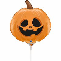 Foliový balonek MINI halloweenská dýně 25 x 27 cm