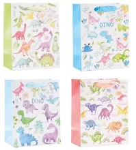 Dárková taška Dinosauři s glitry