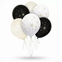 Latexové balónky zlaté hvězdičky 6 ks