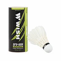 Badmintonové míčky z peří WISH PRO-808, 3 kusy