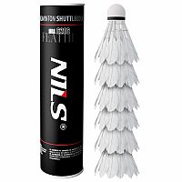 Badmintonové míčky z peří NILS NBL6206 6 ks