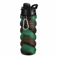 Skládací silikonová láhev NILS Camp NC4106 500ml zelená