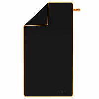 Ručník z mikrovlákna NILS NCR12 černá/oranžová