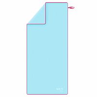 Ručník z mikrovlákna NILS aqua NAR13 světle modrý/růžový