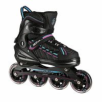Kolečkové brusle NILS Extreme NA1128 černo-fialové