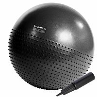 Masážní gymnastický míč HMS YB03N 75 cm černý