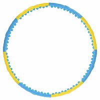 Hula hoop obruč HMS HHP022 žluto-modrá, 110 cm