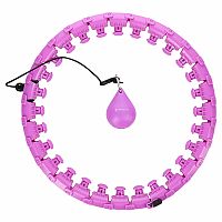 Masážní hula hoop HMS HHW12 plus size se závažím fialová
