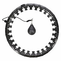 Masážní hula hoop HMS HHW12 plus size se závažím černá