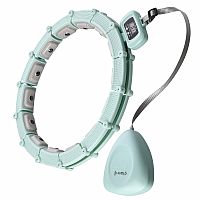Masážní hula hoop HMS HHM14 se závažím a počítadlem zelená