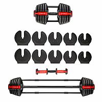 Jednoruční / obouruční variabilní činka HMS SGR40 PRO SET 2v1 40 kg