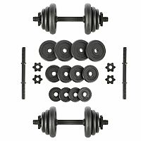 Litinový činkový set v kufru ONE Fitness STO20