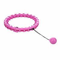 Masážní hula hoop FH01 se závažím fialová