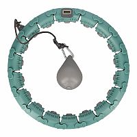 Masážní hula hoop FH03 se závažím a počítadlem zelená