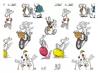 Balicí papír Bob a Bobek 100 x 70 cm