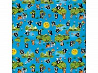 Balící papír Krteček modrý