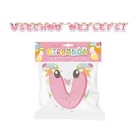 Papírová girlanda Všechno nejlepší - růžová