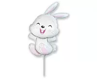 Fóliový balonek MINI roztomilý králíček 35 cm