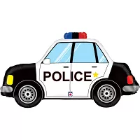 Fóliový balónek Policejní Auto 86cm