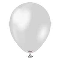 Dekorační latexový balonek metalický stříbrný 30 cm/11" 50ks