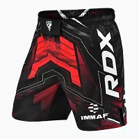 RDX Bojové a tréninkové šortky MMA, schválené IMMAF, červené 4XL - 4XL