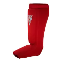 RDX Chrániče holení a nártů SIB HOSIERY SHIN INSTEP GUARD FOAM, červeno bílé S - S