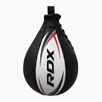 RDX Boxovací hruška S2, kožená, bílo červená